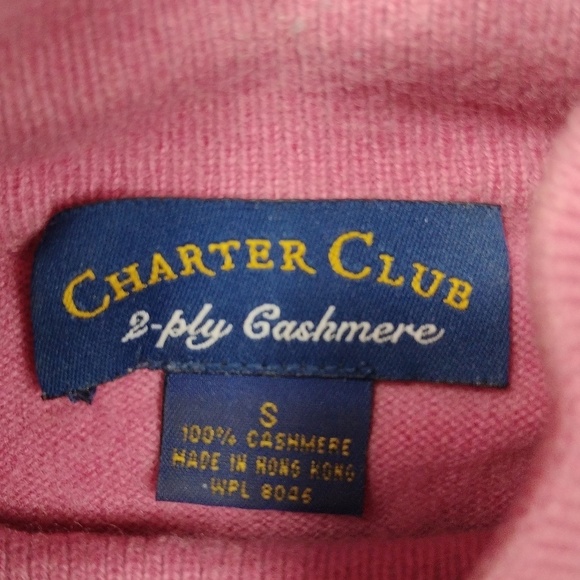Charter Club women's 100% cashmere turtle neck sweater size small - Picture 2 of 10